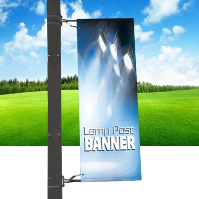 Banner Supplied with Lamp-Post Brackets